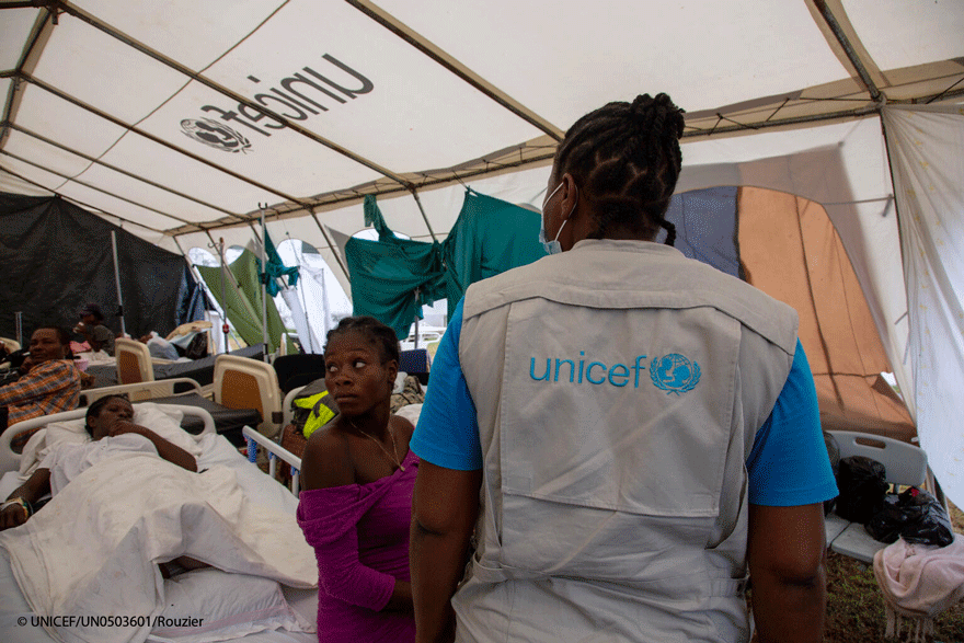 UNICEF España envía 200.000 euros para ayudar a los niños y sus familias víctimas del terremoto de Haití