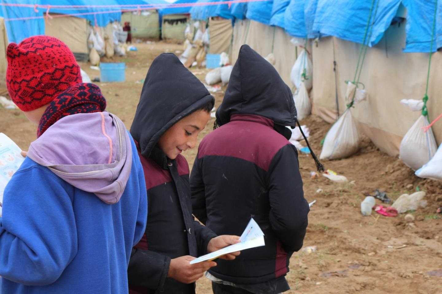 UNICEF se reúne con los niños supervivientes del ataque a la prisión del noreste de Siria 