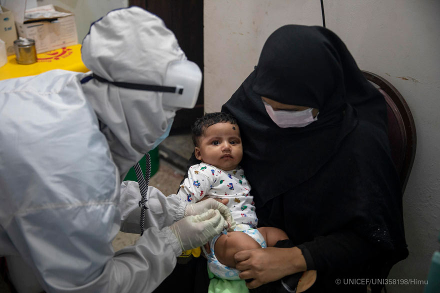 UNICEF proporciona equipos de protección personal y suministros médicos vitales, por valor de más de 12 millones de dólares, para la respuesta de Bangladesh al COVID-19