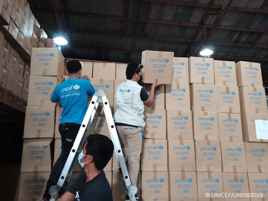 UNICEF está en el terreno evaluando la situación y liderando los equipos de respuesta