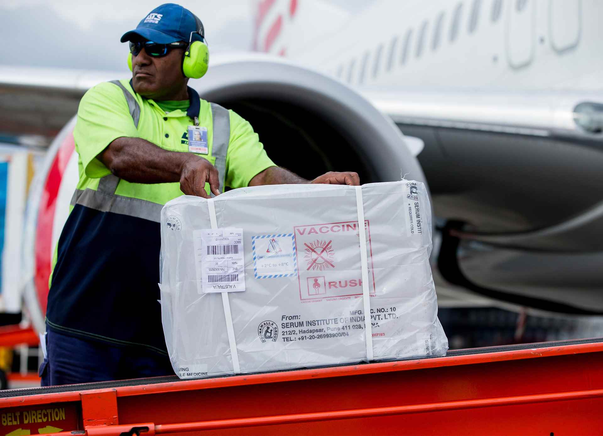 vacunas en avión