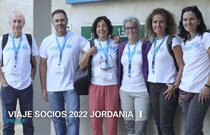 Viaje de socios de UNICEF España a Jordania.