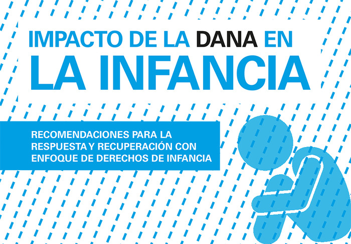 Portada del informe de UNICEF España con recomendaciones para la recuperación de la DANA