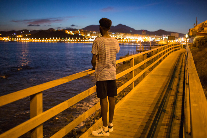 Radi, de 16 años, en Ceuta, España.