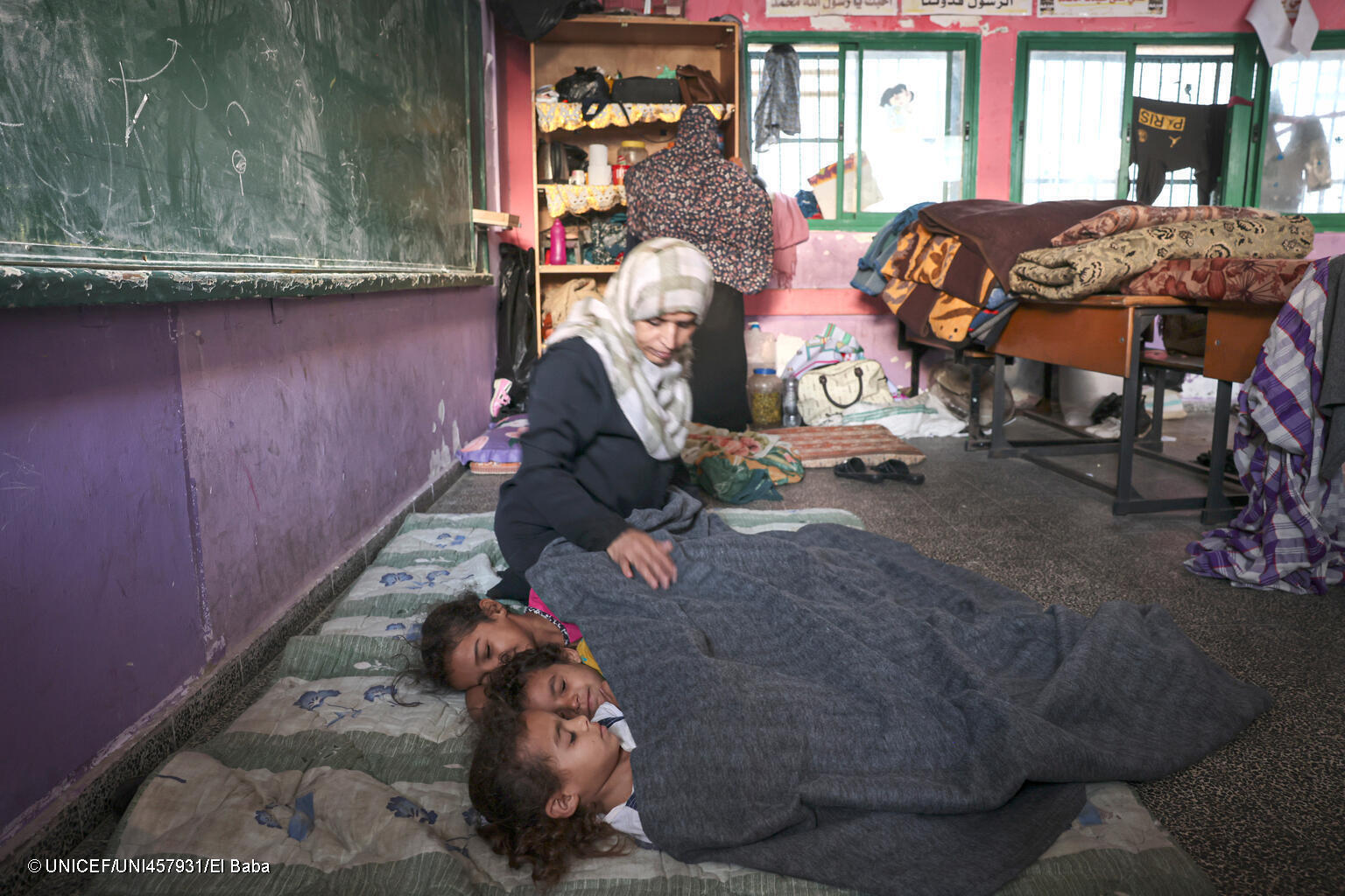 Mujeres y bebés en Gaza