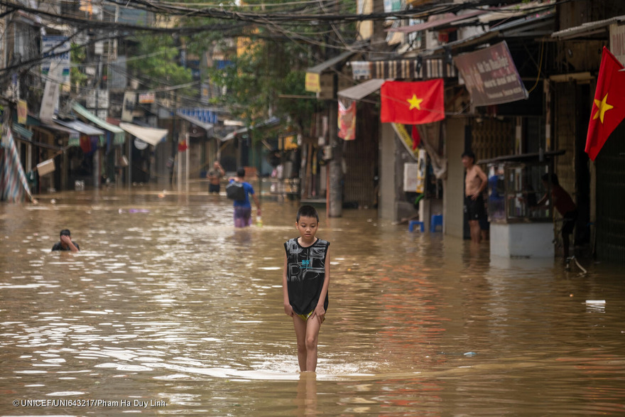 Inundaciones en Vietnam Tifón Yagi