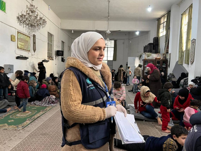 Faiza, educadora de la salud en una organización apoyada por UNICEF en Siria.