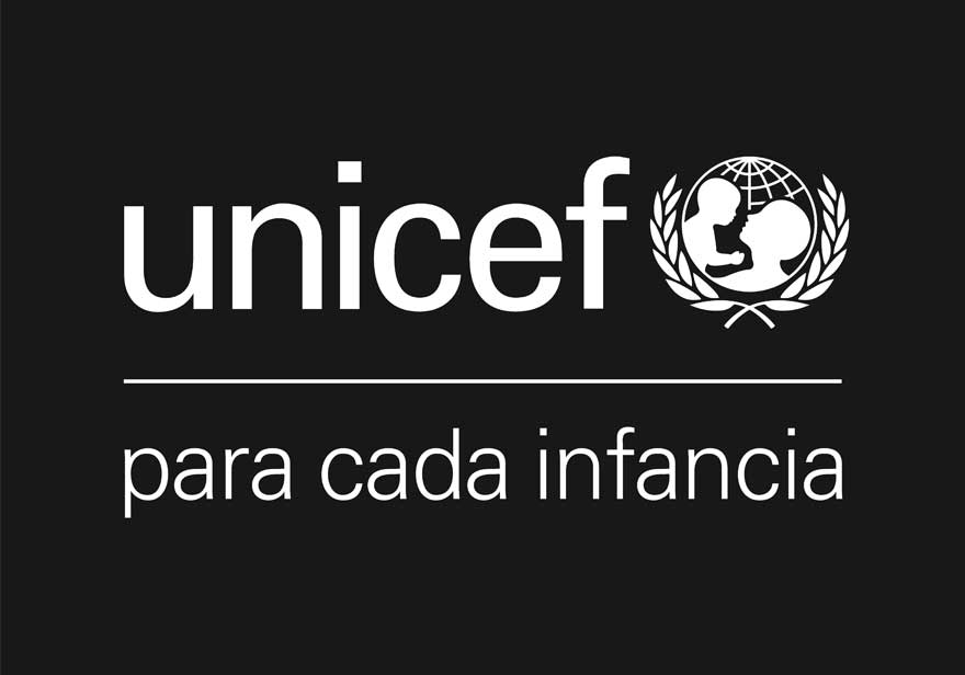 Logo negro de UNICEF