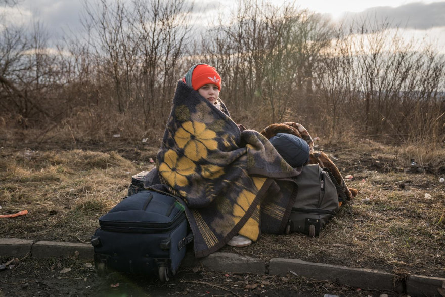 Ucrania: la mitad de los desplazados son niños.