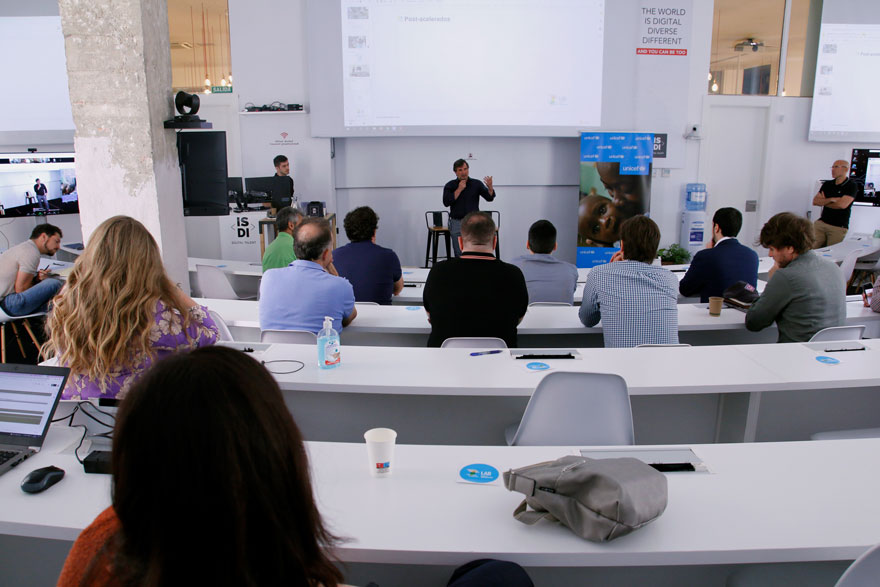 Celebración del Demo Day en la sede de ISDI, en Madrid