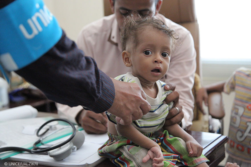 Un bruto de cólera en Yemen agrava la situación de los niños