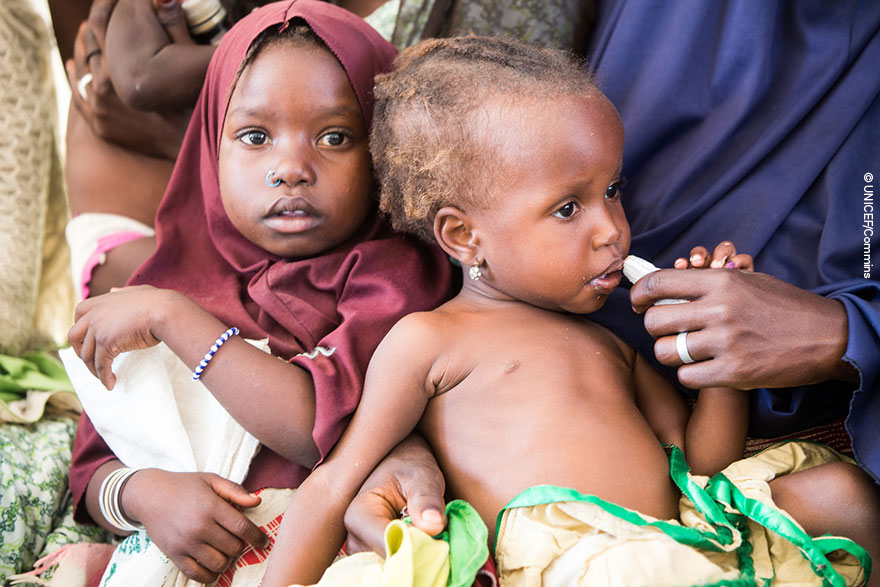 La hambruna amenaza la vida de 1,4 millones de niños en 4 países