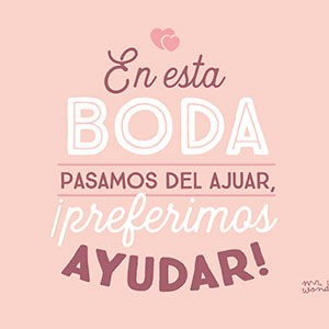 Mr Wonderful - En esta boda pasamos del ajuar Mr Wonderful - En esta boda pasamos del ajuar