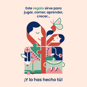 Este regalo sirve para jugar, comer, aprender y crecer Este regalo sirve para jugar, comer, aprender y crecer
