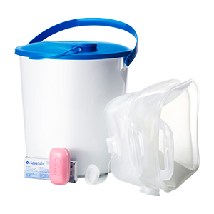 Kit familiar de agua e higiene
