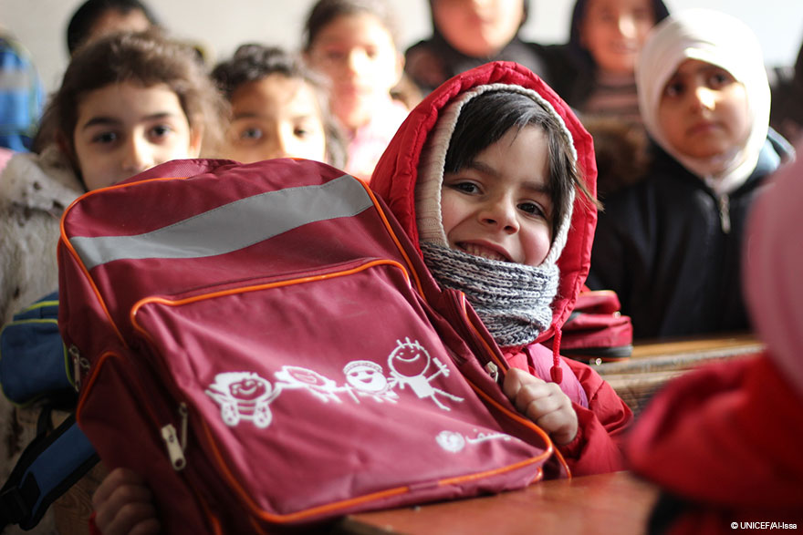 Los niños sirios de Alepo vuelven al colegio