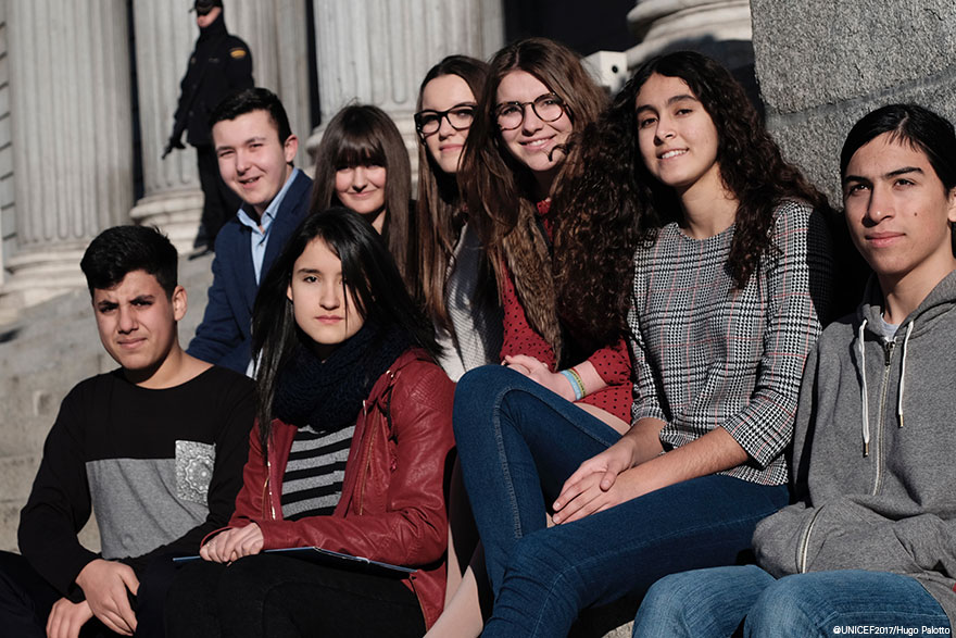Los niños van al Congreso a defender sus derechos