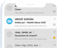 Te informares vía email Imagen de un email