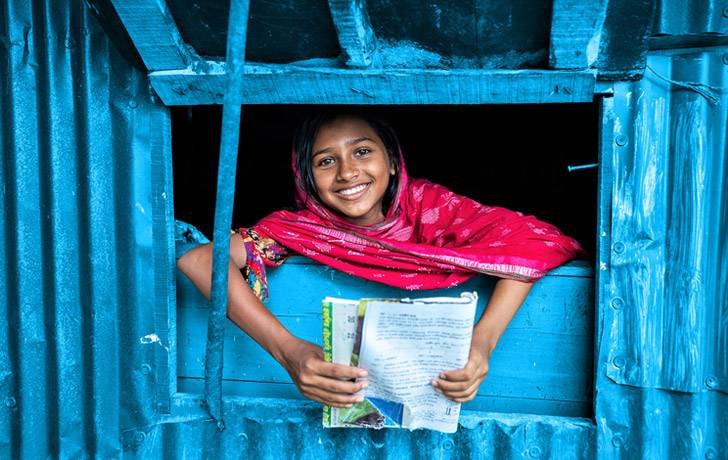 Niña sonriendo
