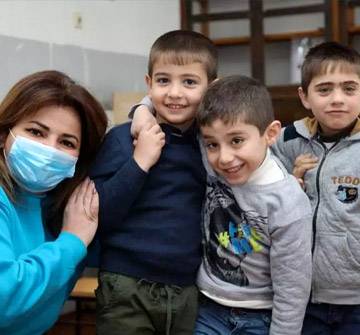 Niños sonriendo