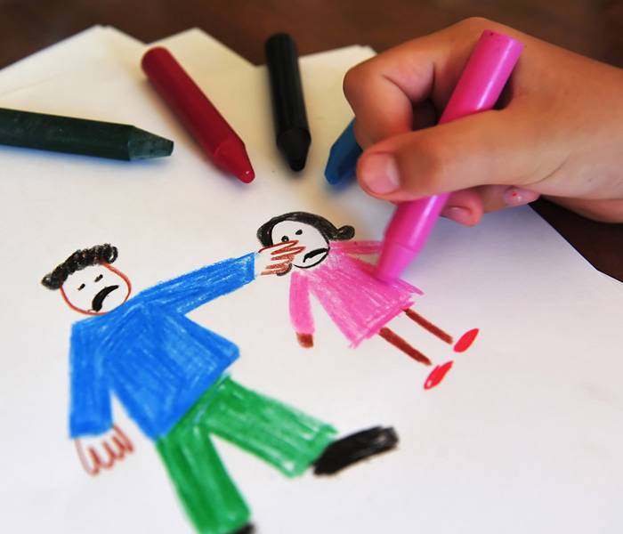 Protección Infantil Dibujo de un niño