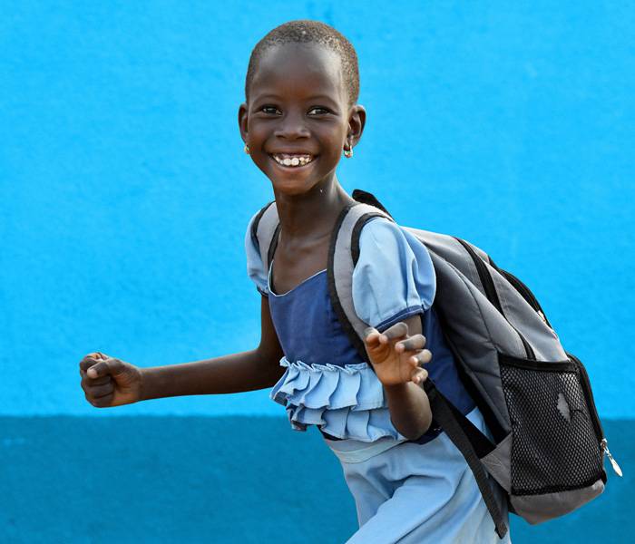 Niña sonriendo