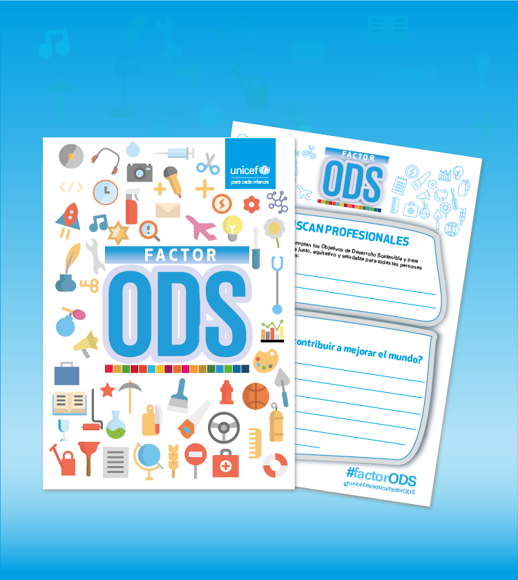 Factor ODS Páginas del cuaderno descargable para el aula de la actividad "Factor ODS"